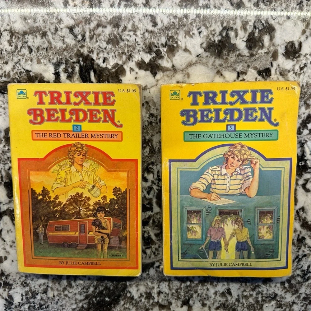Trixie Belden The Red Trailer Mystery & The Gatehouse Mystery Book 2 & 3 - Picture 1 of 3